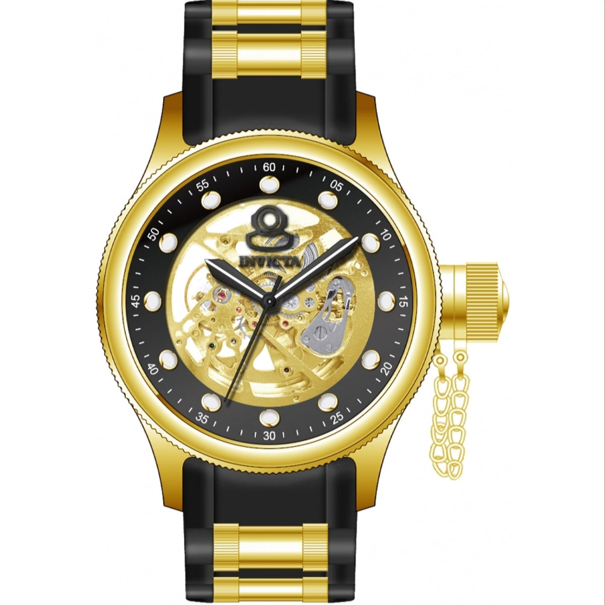 Invicta Men's 39165 Black and Gold-Tone Stainless Steel Watch