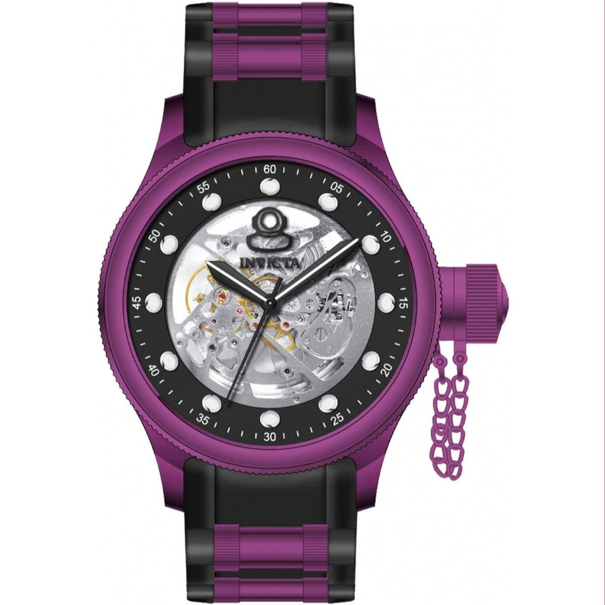 Invicta Men's 39167 Pro Diver Automatic Purple Polyurethane and Stainless Steel Watch