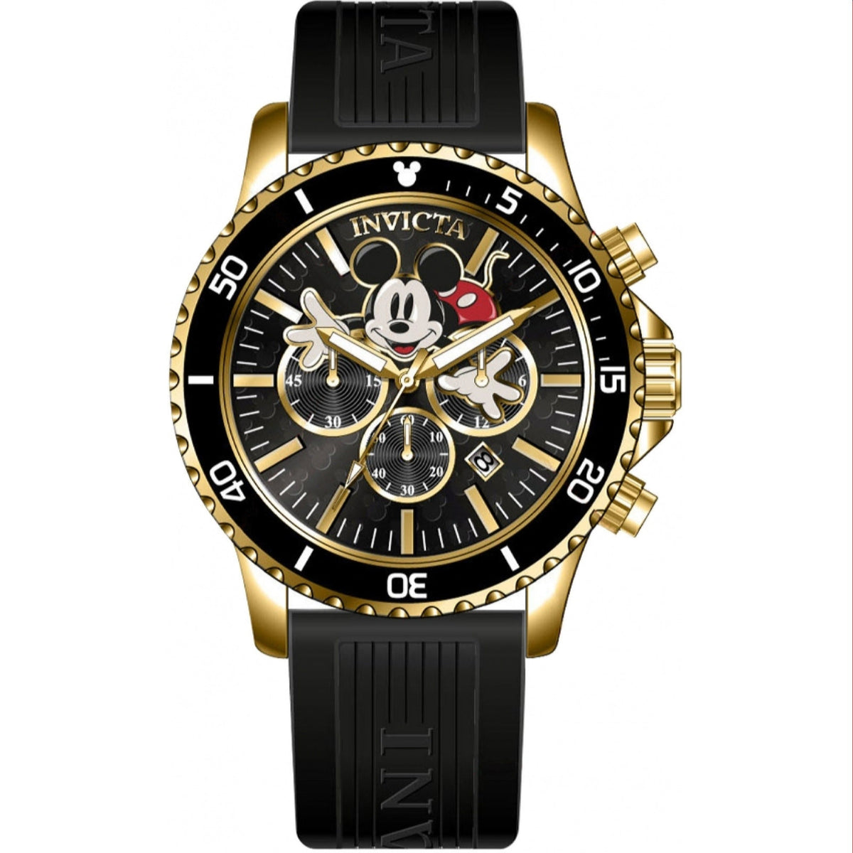Invicta Men's 39173 Black Polyurethane Watch