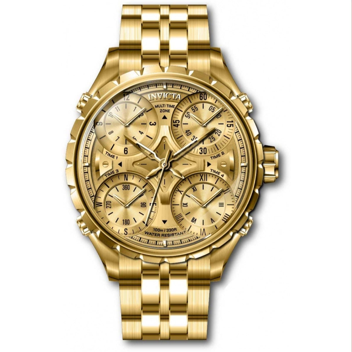 Invicta Men's 39566 Aviator Gold-Tone Stainless Steel Watch