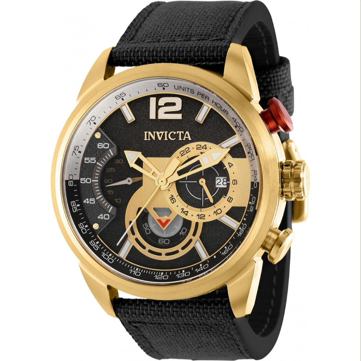 Invicta Men's 39656 Aviator Black Nylon Watch