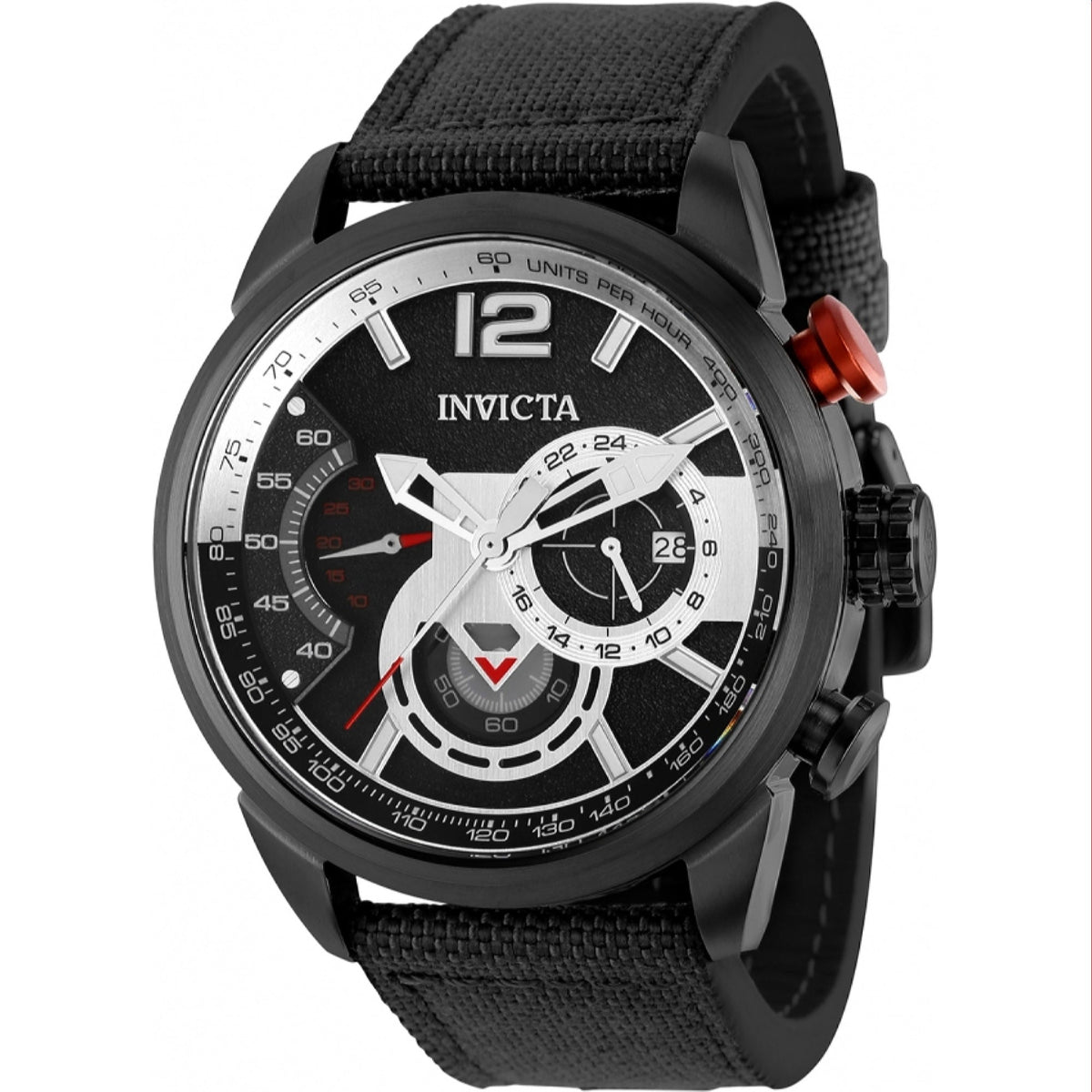 Invicta Men's 39657 Aviator Black Nylon Watch