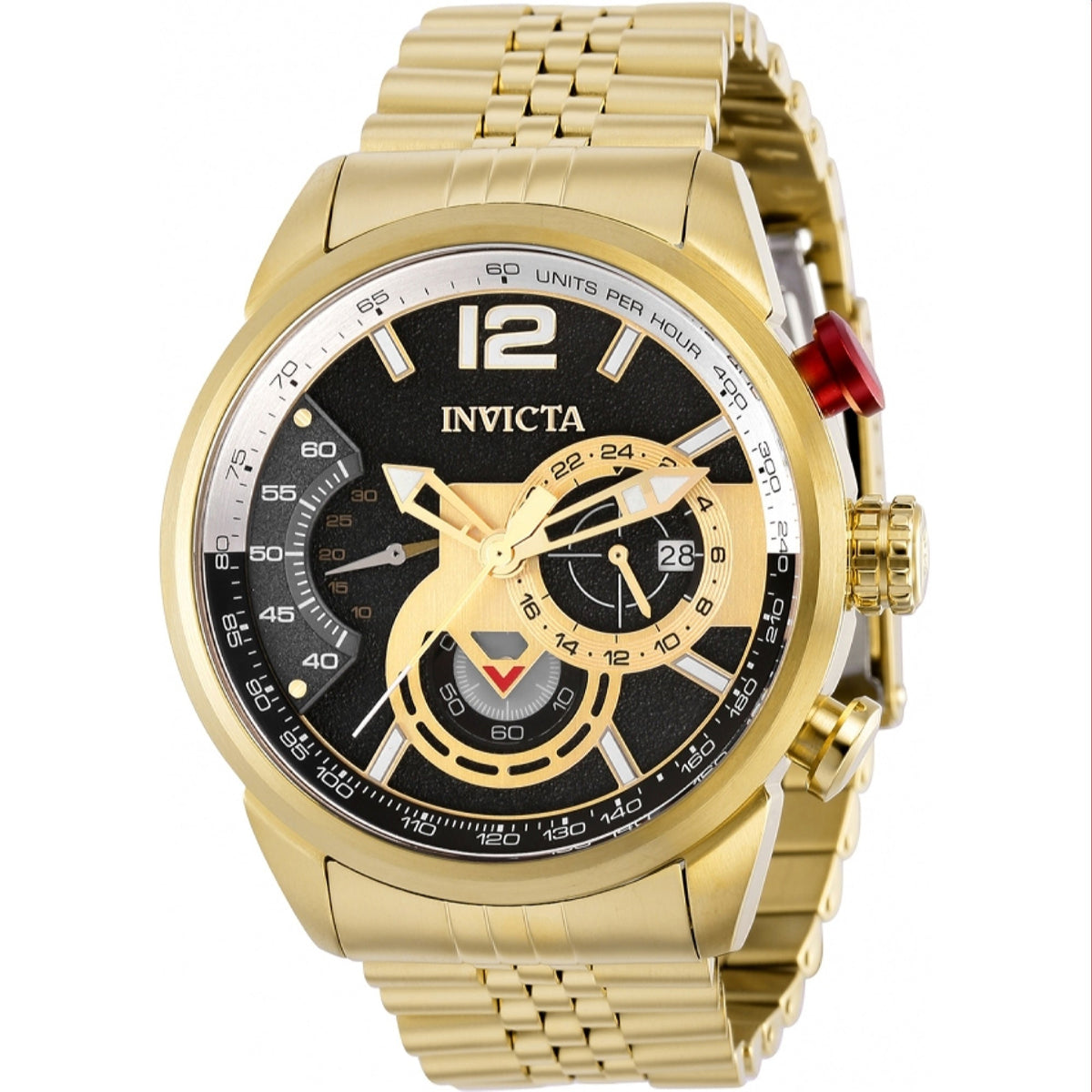 Invicta Men's 39666 Aviator Gold-Tone Stainless Steel Watch