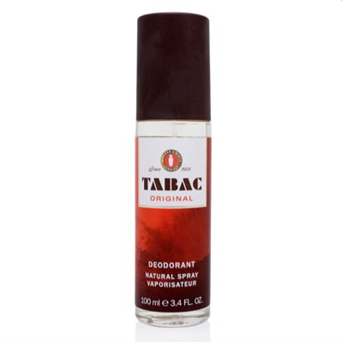 Tabac Original Wirtz Deodorant Spray Glass 3.3 Oz For Men  