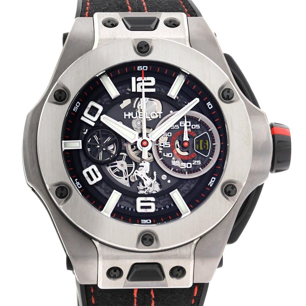 Hublot Men&#39;s 402.NX.0123.WR Big Bang Unico Chronograph Black Rubber, Leather Watch