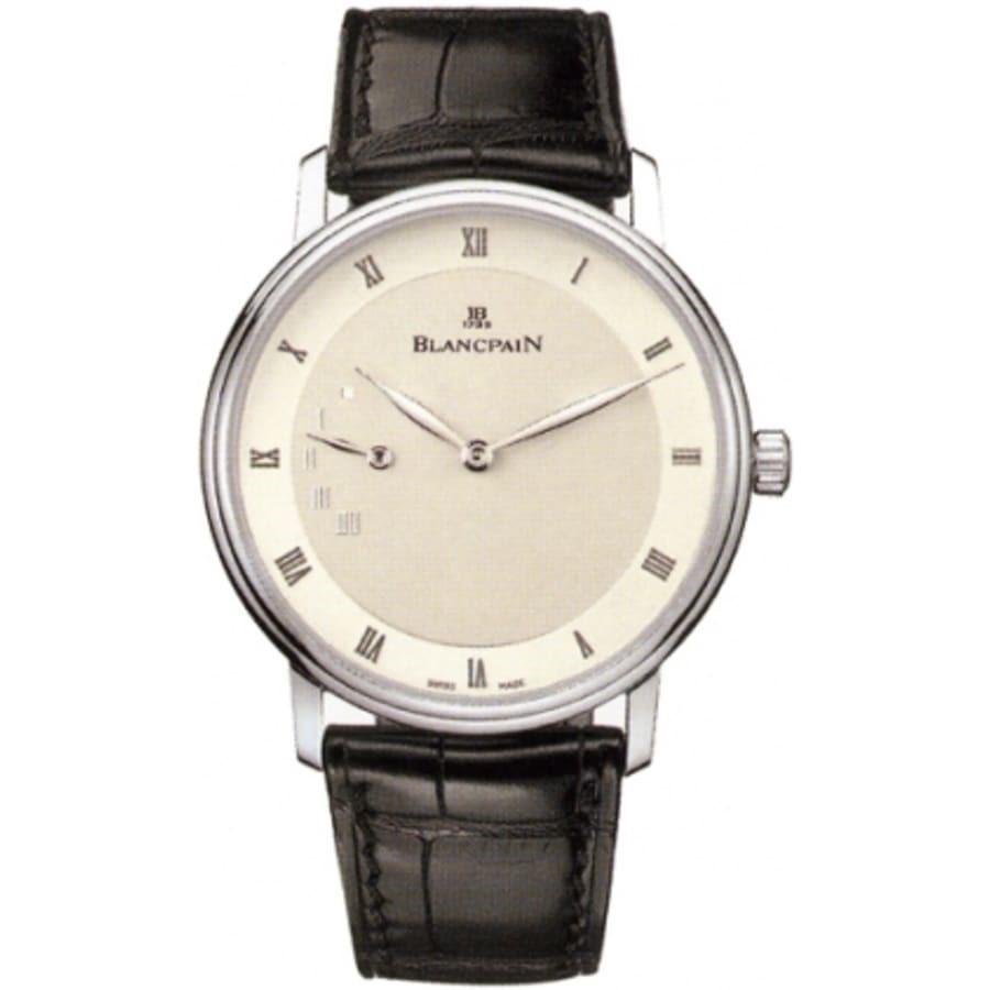 Blancpain Men's 4040-1542-55B Villeret Black Leather Watch