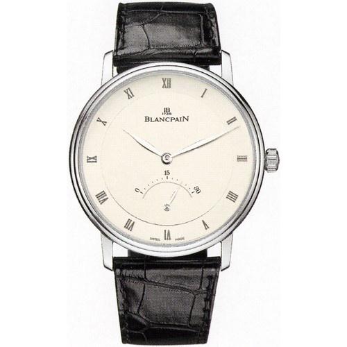 Blancpain Men's 4063-1542-55B Villeret Black Leather Watch