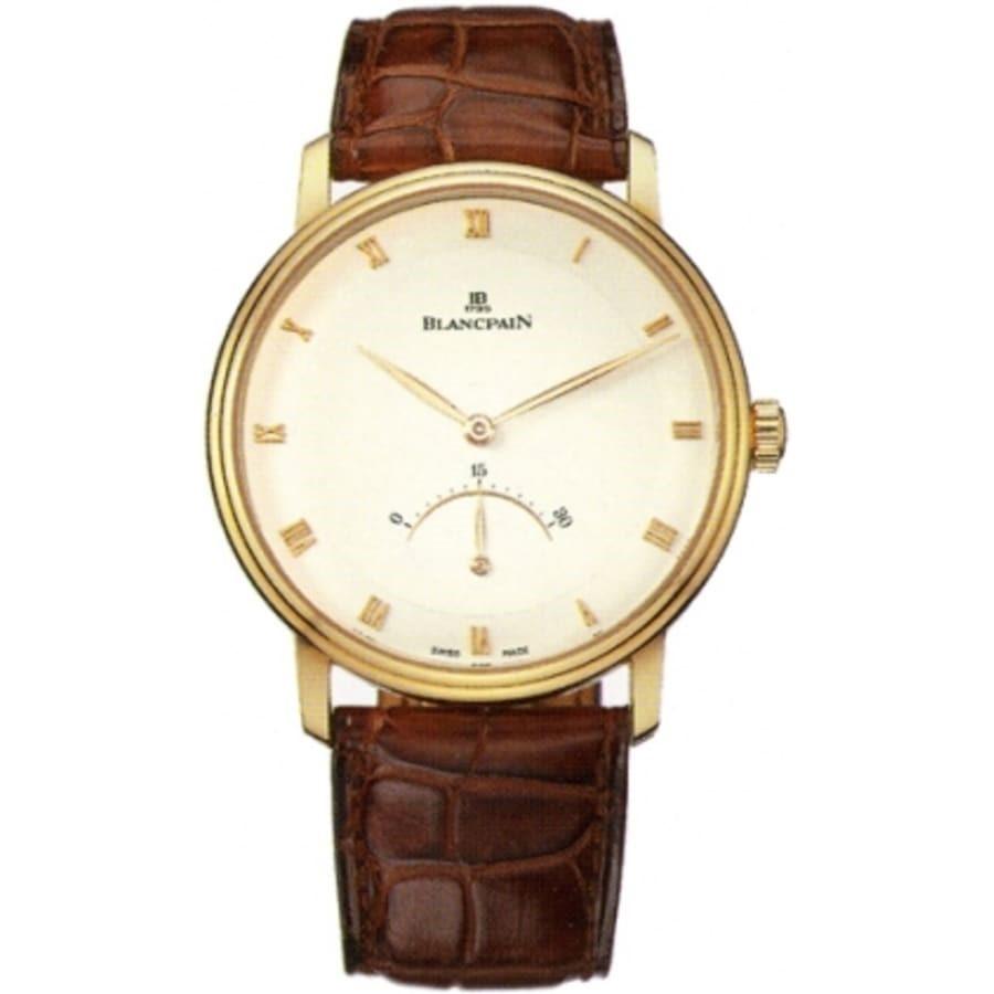 Blancpain Men's 4063-3642-55B Villeret Brown Leather Watch