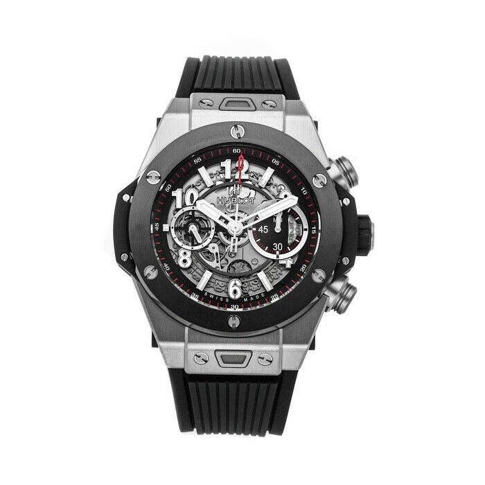 Hublot Men&#39;s 411.NM.1170.RX Big Bang Chronograph Black Rubber Watch