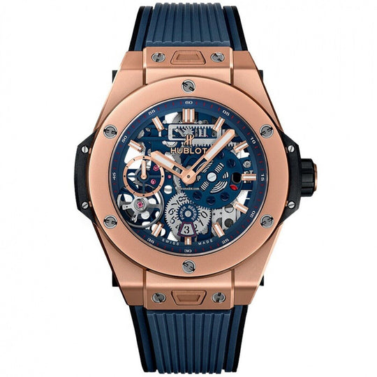 Hublot Men's 414.OI.5123.RX Big Bang Meca-10 Power Reserve Indicator Blue Rubber Watch
