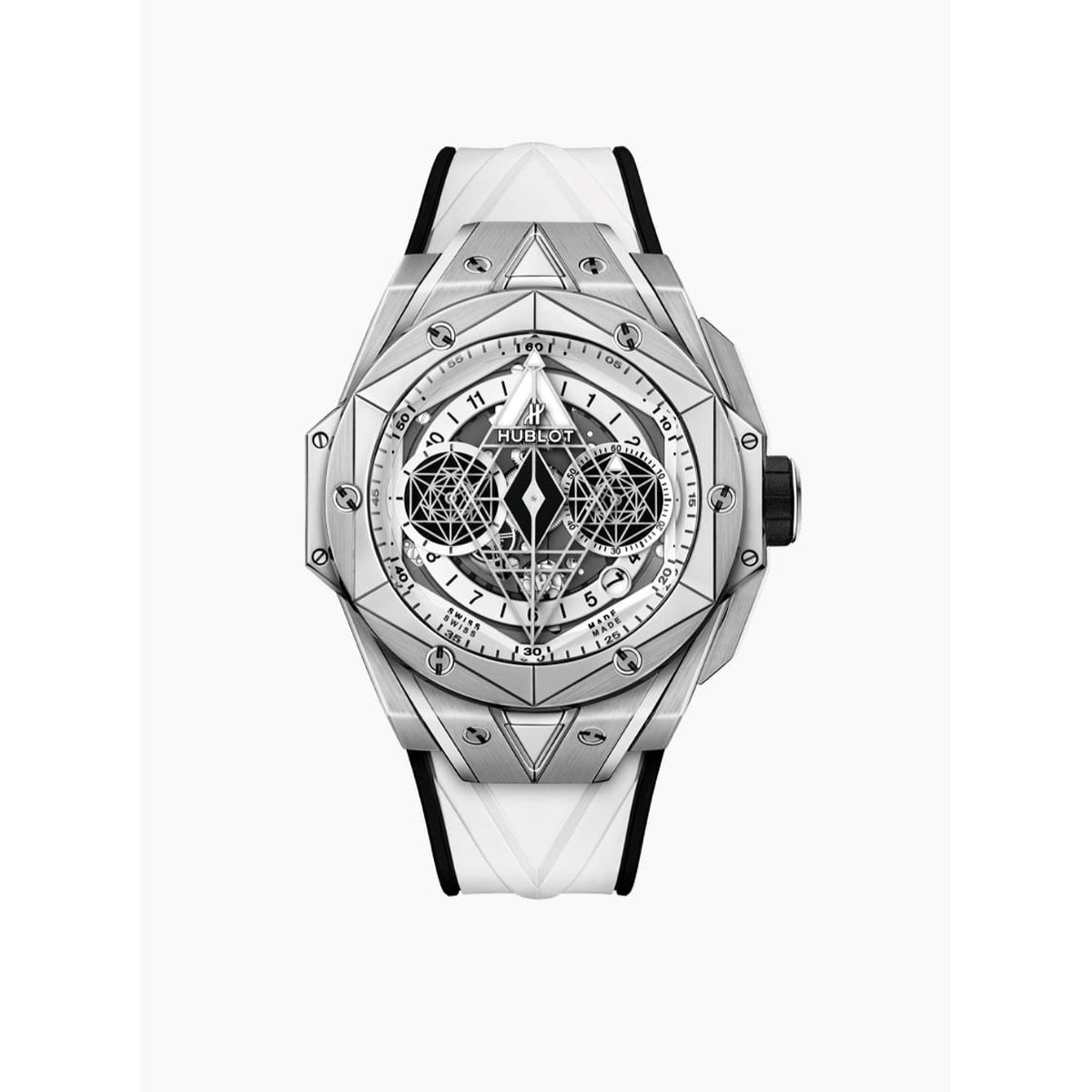 Hublot Men&#39;s 418.NX.2001.RX.1604.MXM20 Big Bang Sang Bleu II Chronograph Two-Tone Rubber Watch