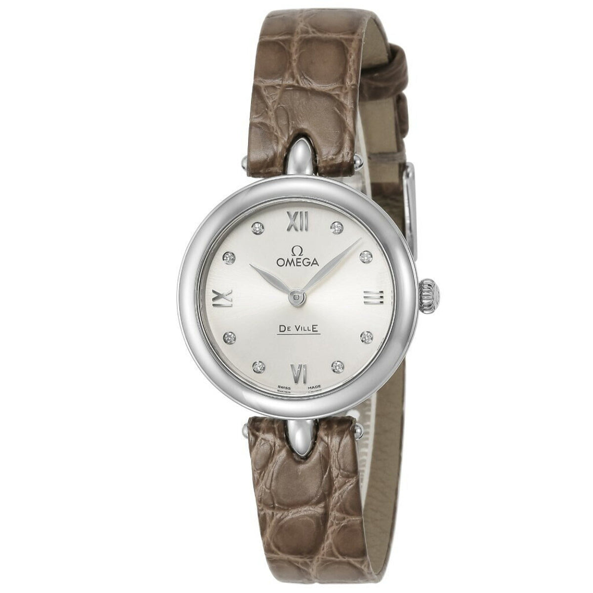 Omega Women's 424.13.27.60.52.001 De Ville Brown Leather Watch