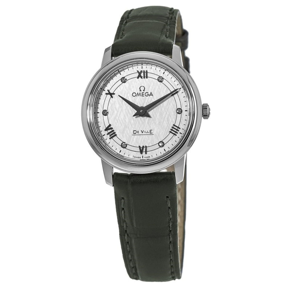 Omega Women's 424.13.27.60.52.002 De Ville Green Leather Watch