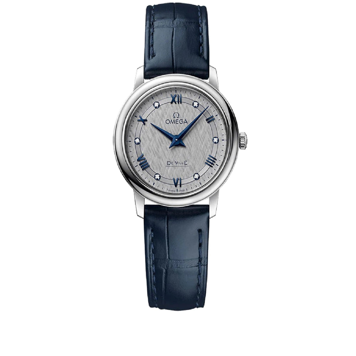 Omega Women's 424.13.27.60.56.001 De Ville Blue Leather Watch