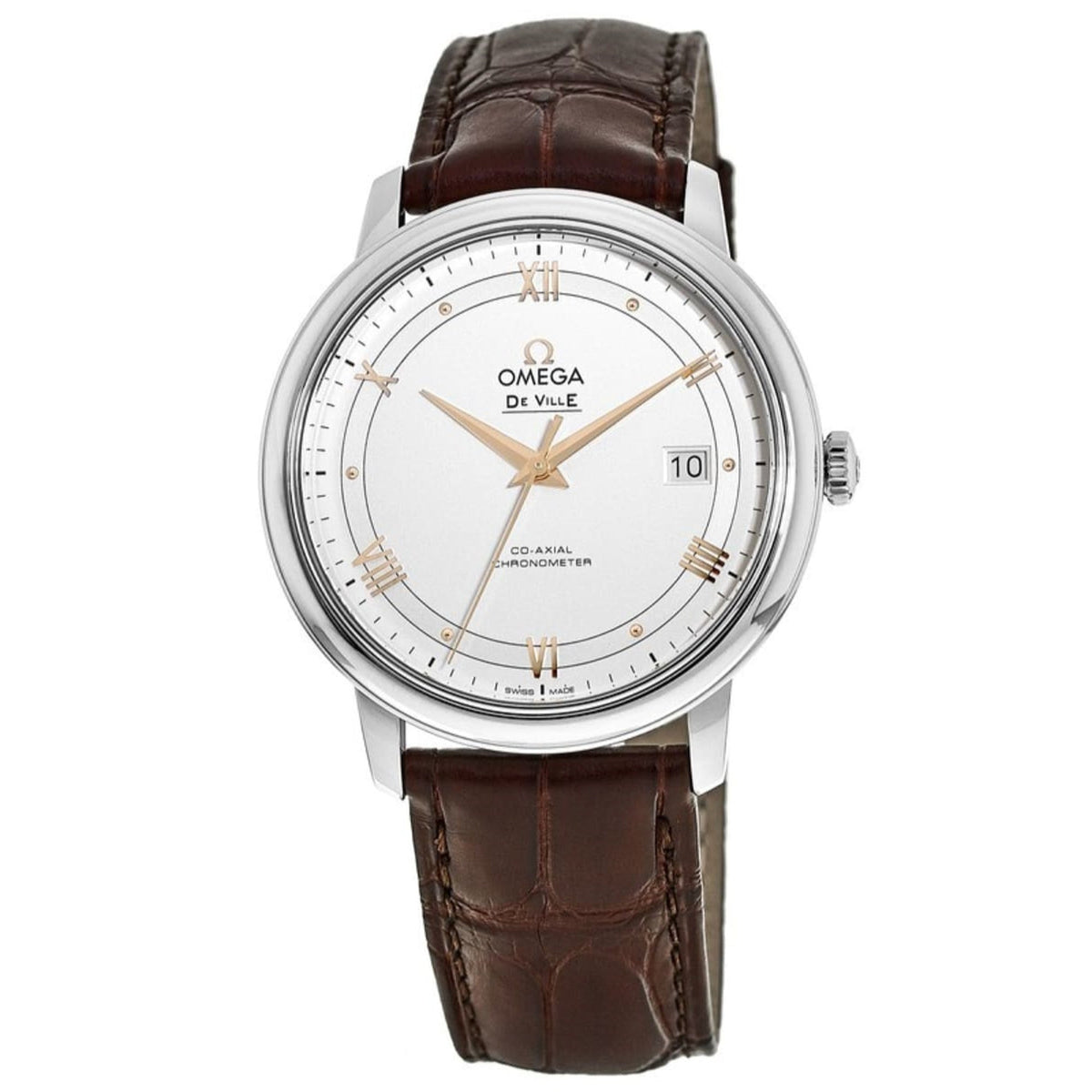 Omega Men's 424.13.40.20.02.002 De Ville Brown Leather Watch