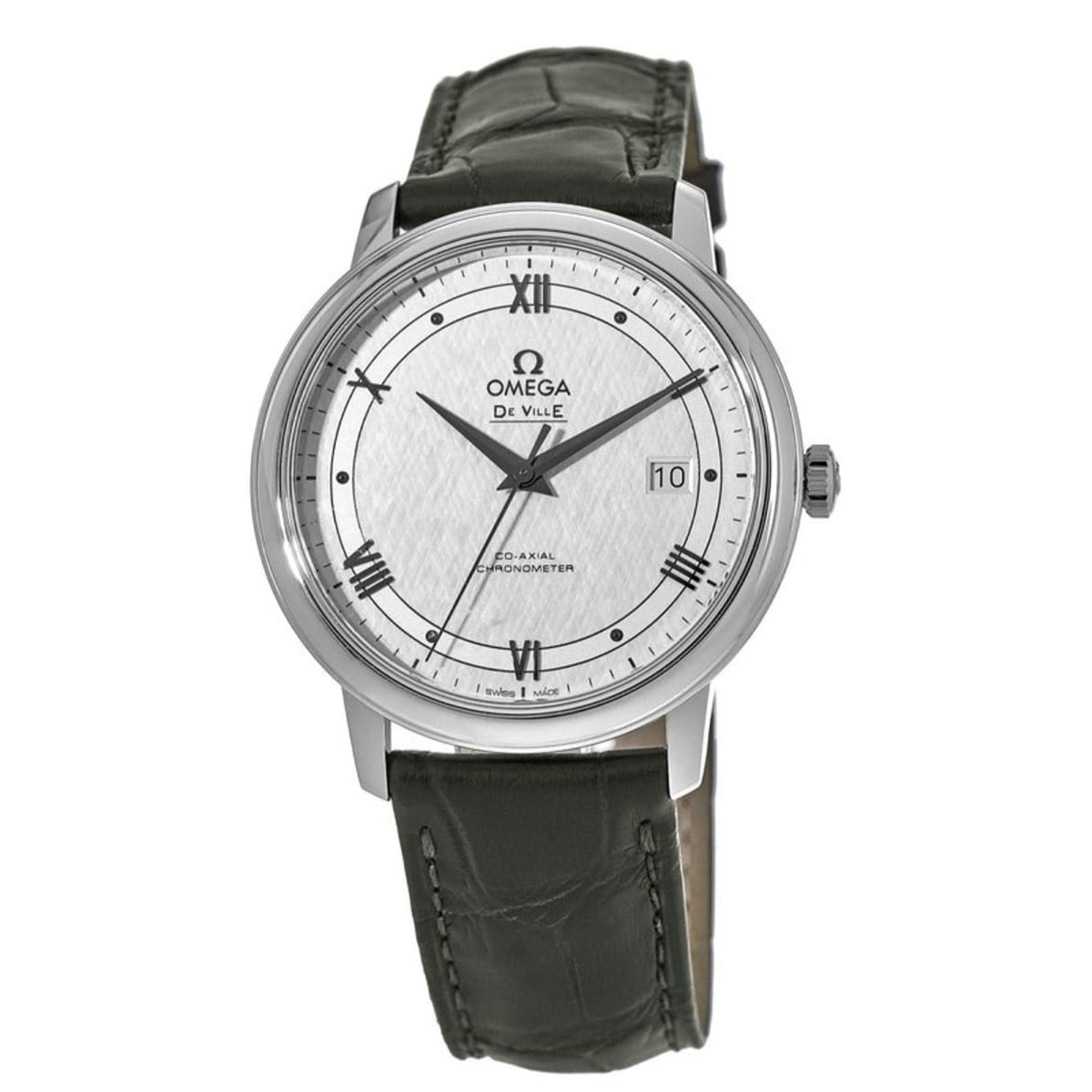 Omega Men's 424.13.40.20.02.006 De Ville Green Leather Watch