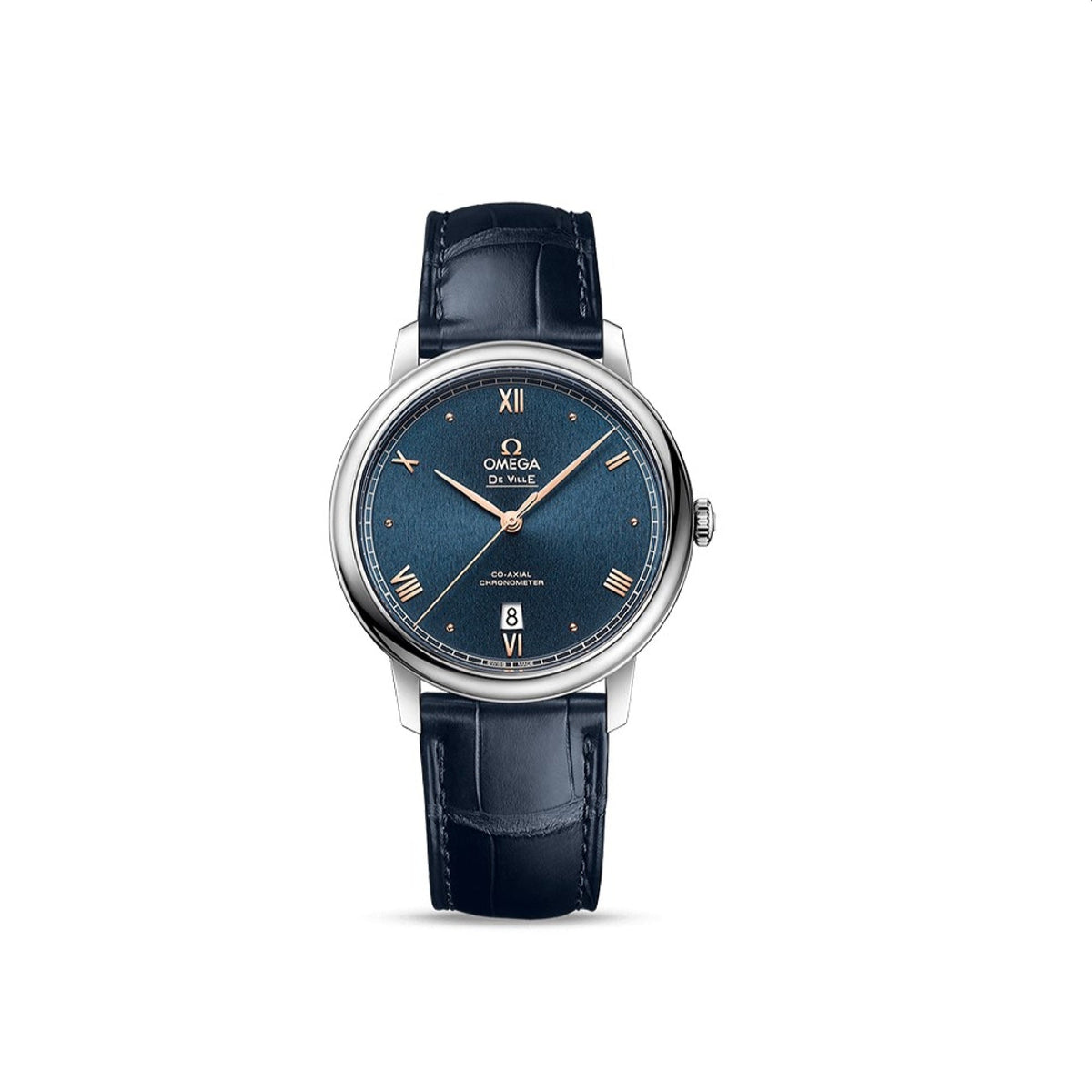 Omega Men's 424.13.40.20.03.004 De Ville Blue Leather Watch