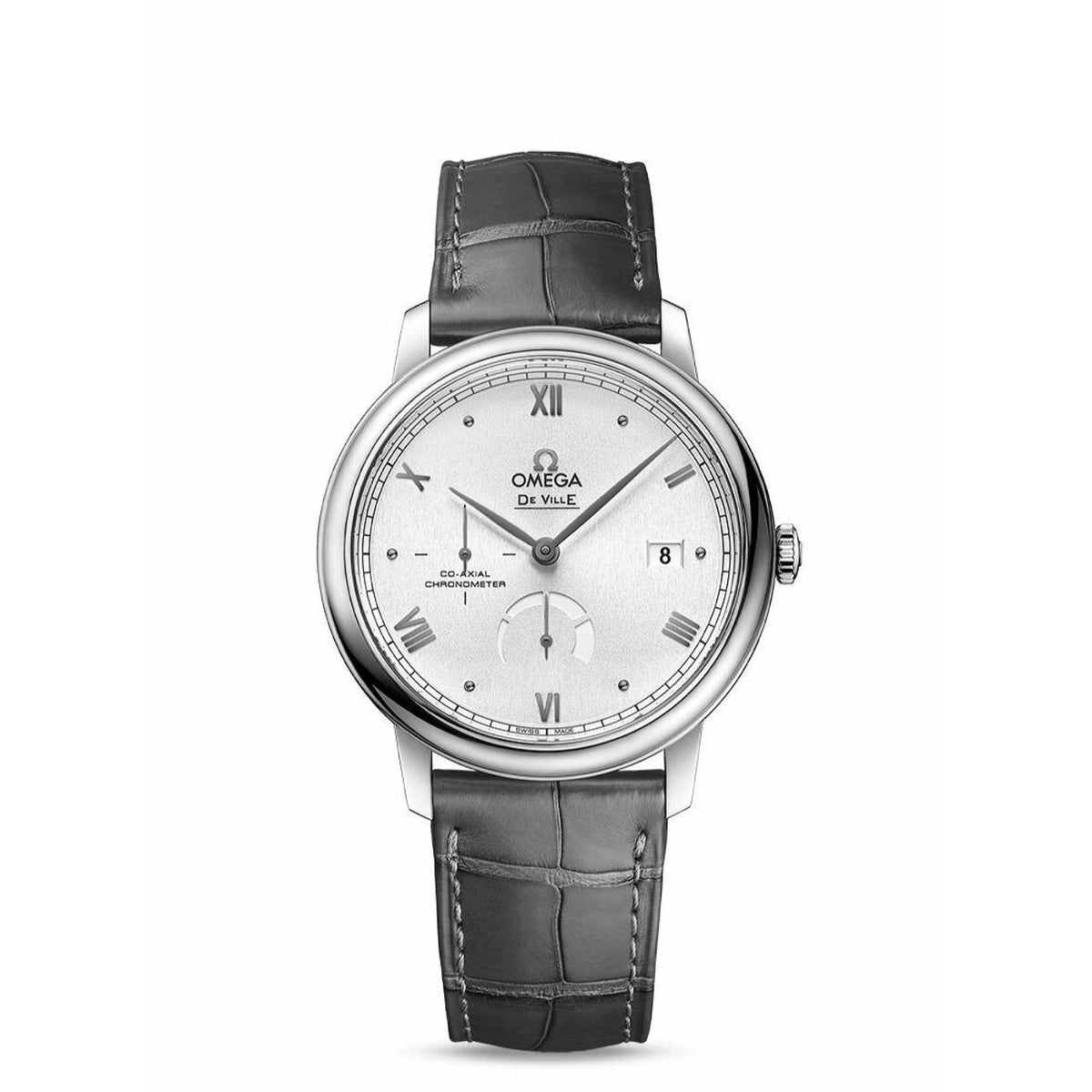 Omega Men's 424.13.40.21.02.005 De Ville Grey Leather Watch
