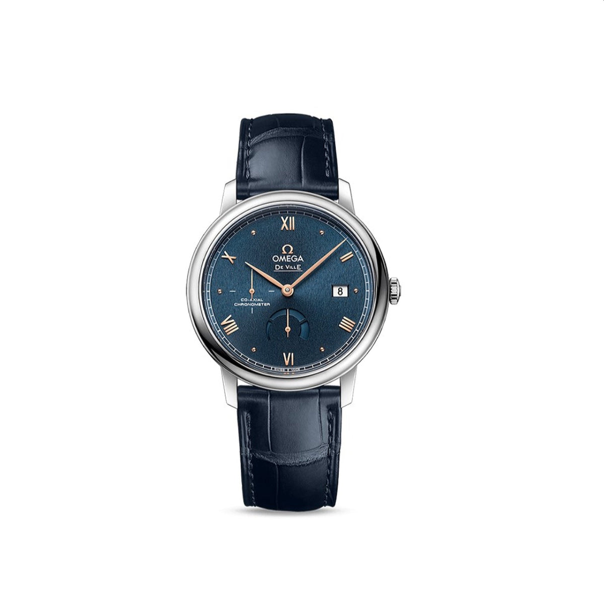 Omega Men's 424.13.40.21.03.003 De Ville Blue Leather Watch