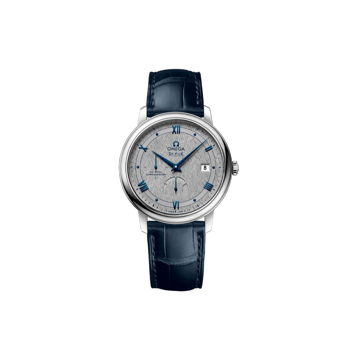 Omega Men's 424.13.40.21.06.002 De Ville Blue Leather Watch