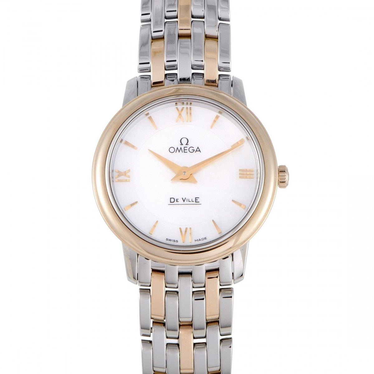 Omega Women&#39;s 424.20.27.60.05.002 De Ville Prestige  Two-Tone Stainless Steel Watch