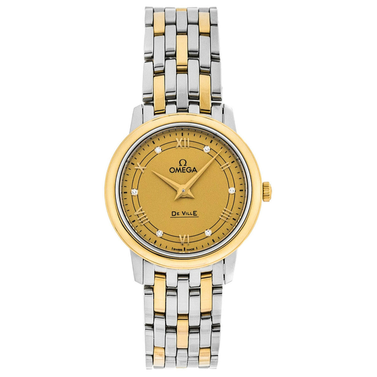 Omega Women's 424.20.27.60.58.003 De Ville Two-Tone Stainless Steel Watch