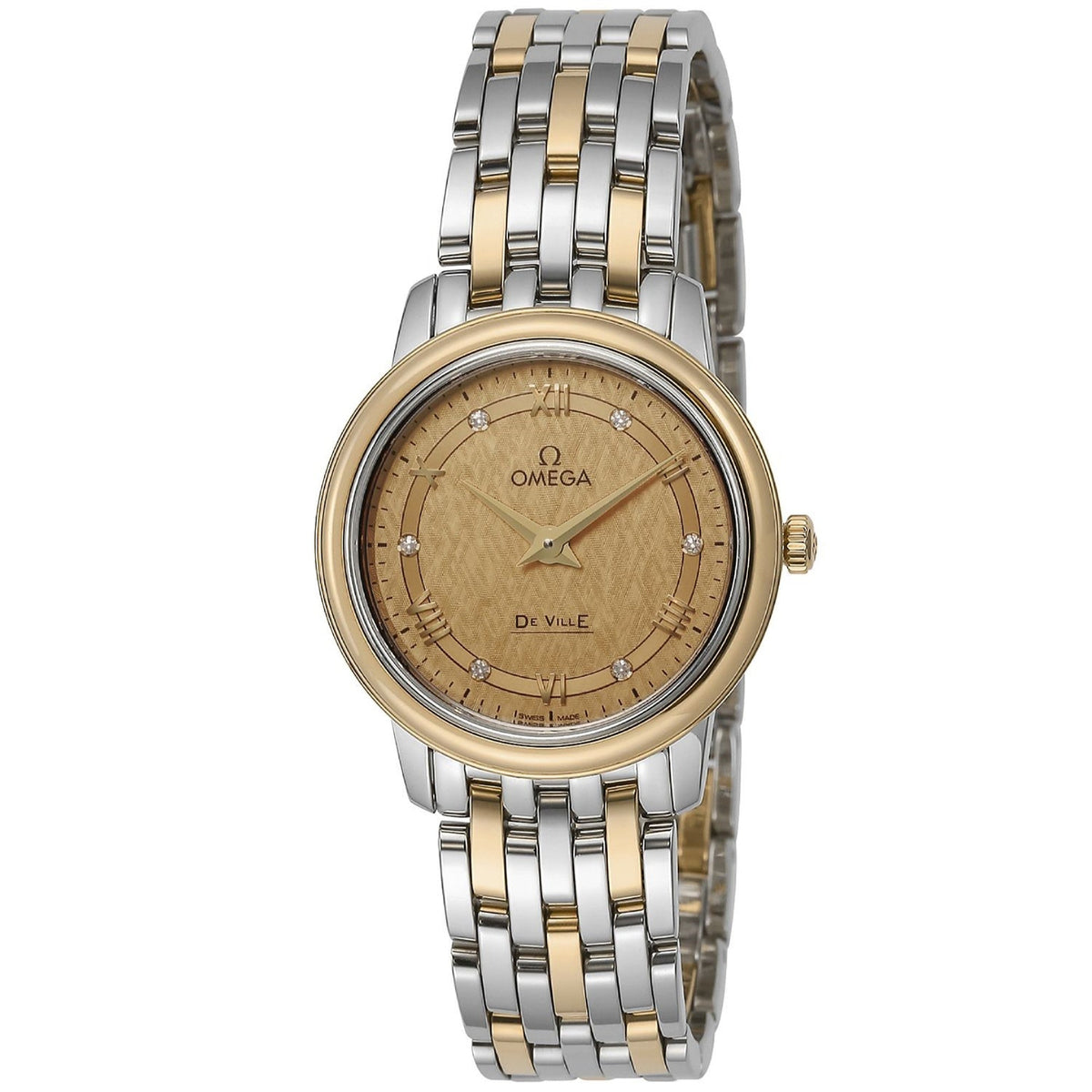 Omega Women's 424.20.27.60.58.004 De Ville Two-Tone Stainless Steel Watch