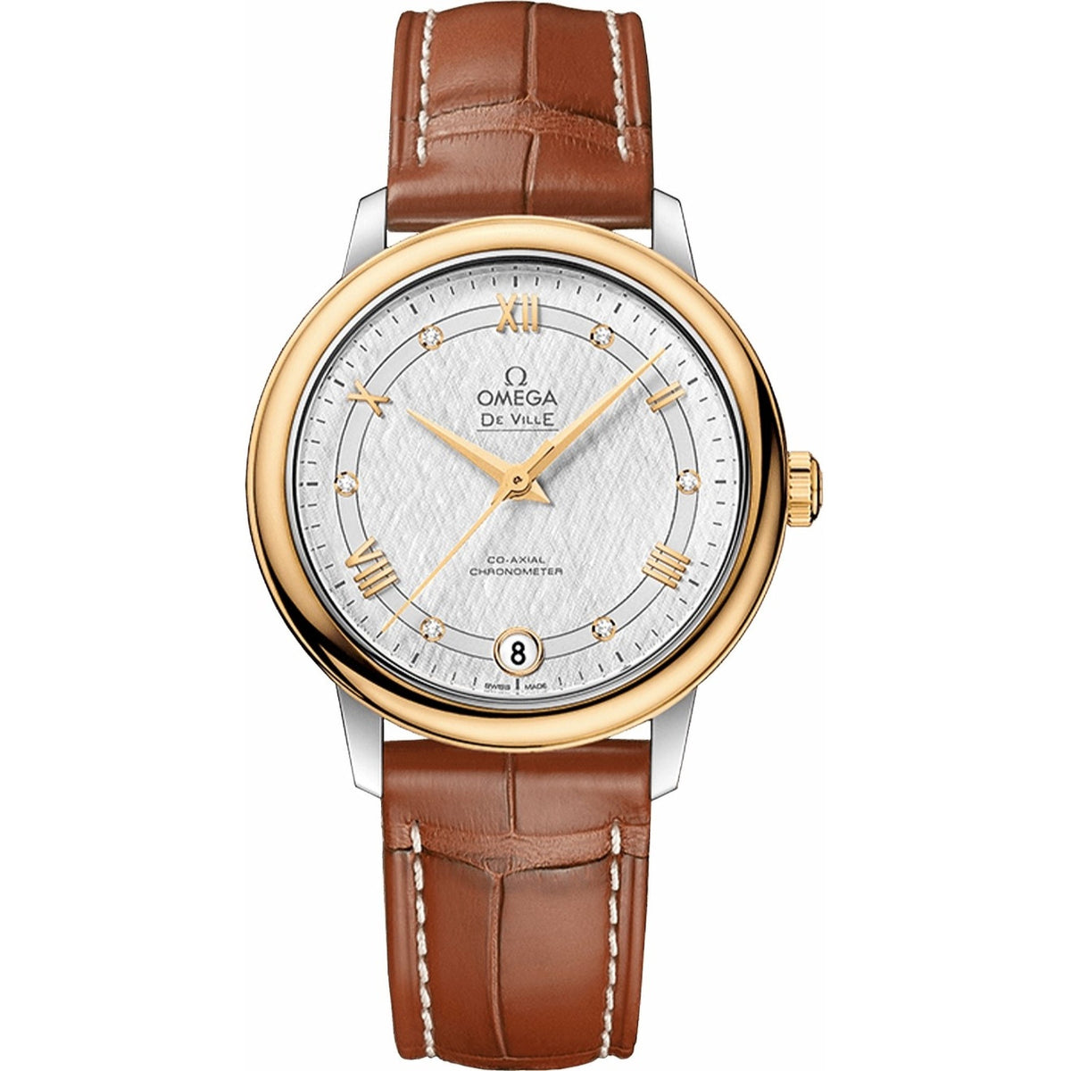 Omega Women's 424.23.33.20.52.001 De Ville Brown Leather Watch