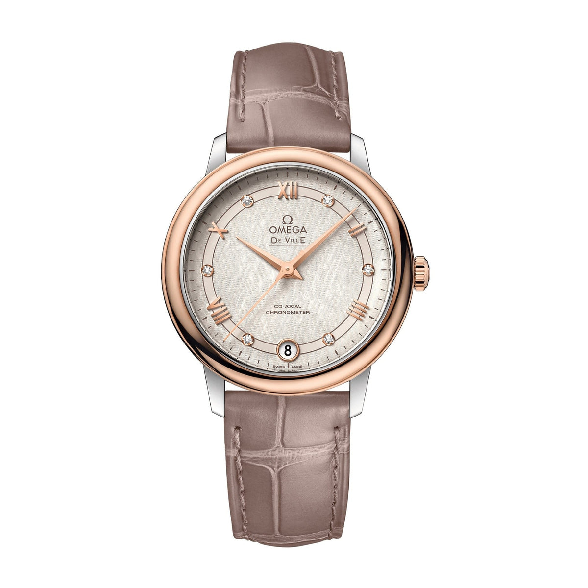 Omega Women's 424.23.33.20.52.003 De Ville Brown Leather Watch