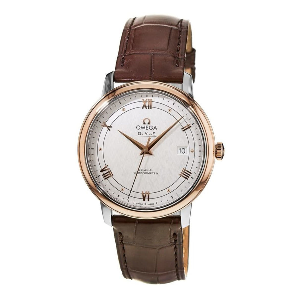 Omega Men's 424.23.40.20.02.002 De Ville Brown Leather Watch