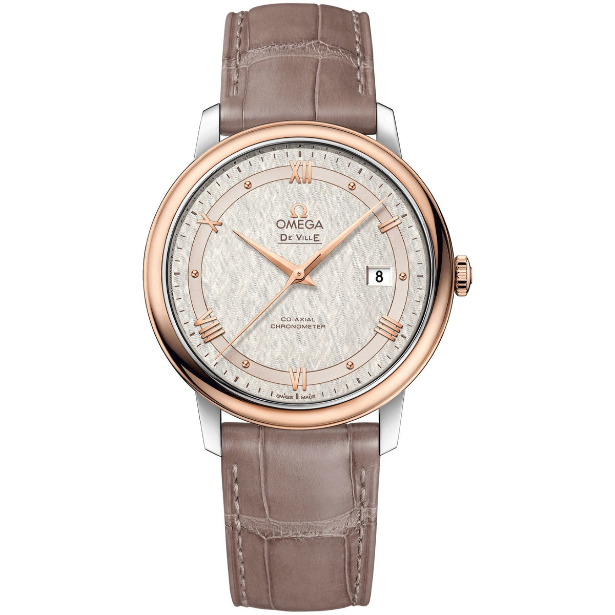 Omega Men's 424.23.40.20.02.003 De Ville Brown Leather Watch