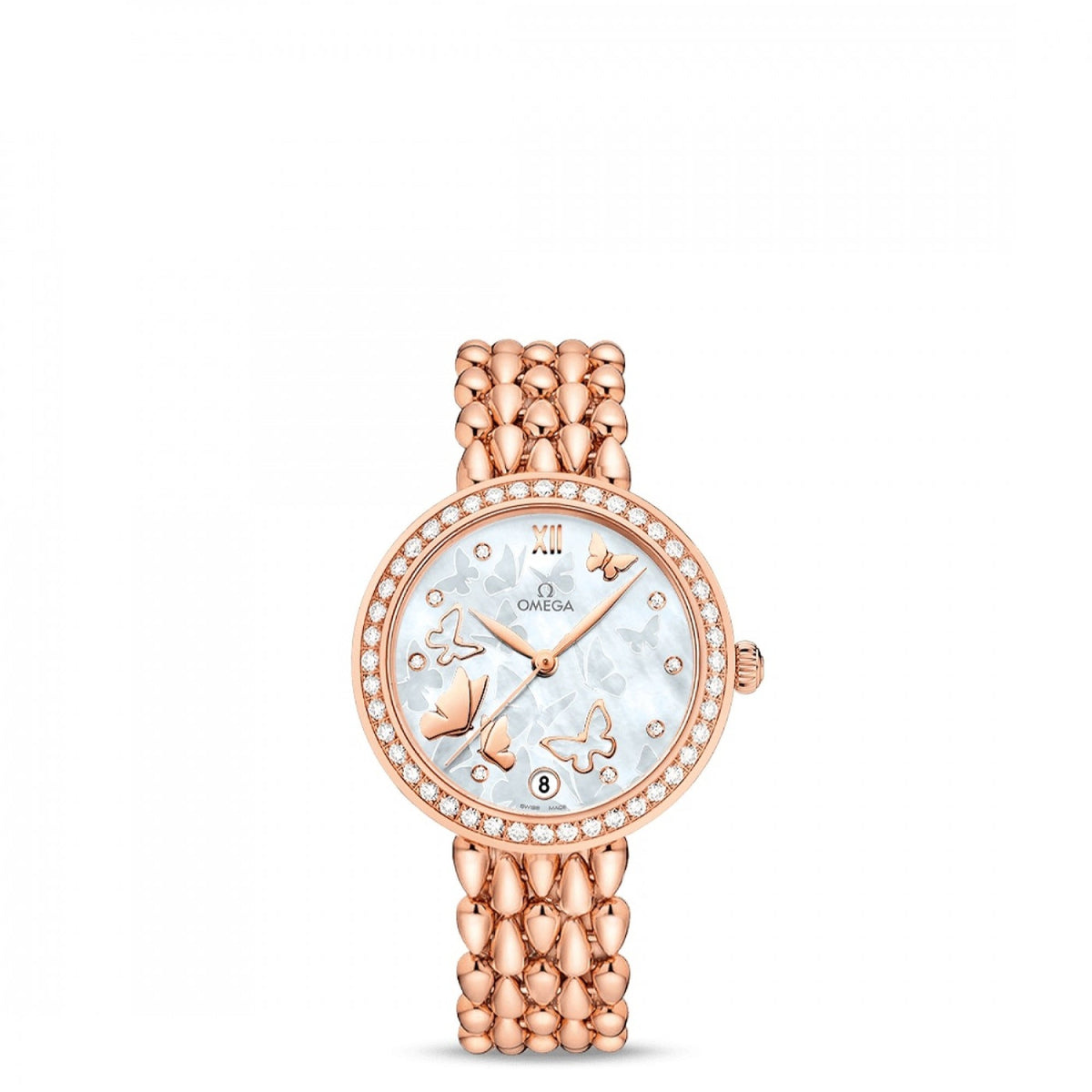 Omega Women's 424.55.33.20.55.006 De Ville Rose-Tone Stainless Steel Watch