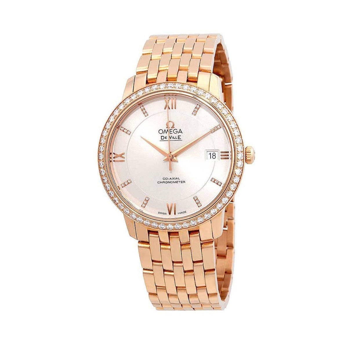 Omega Women's 424.55.37.20.52.001 De Ville Rose-Tone Stainless Steel Watch