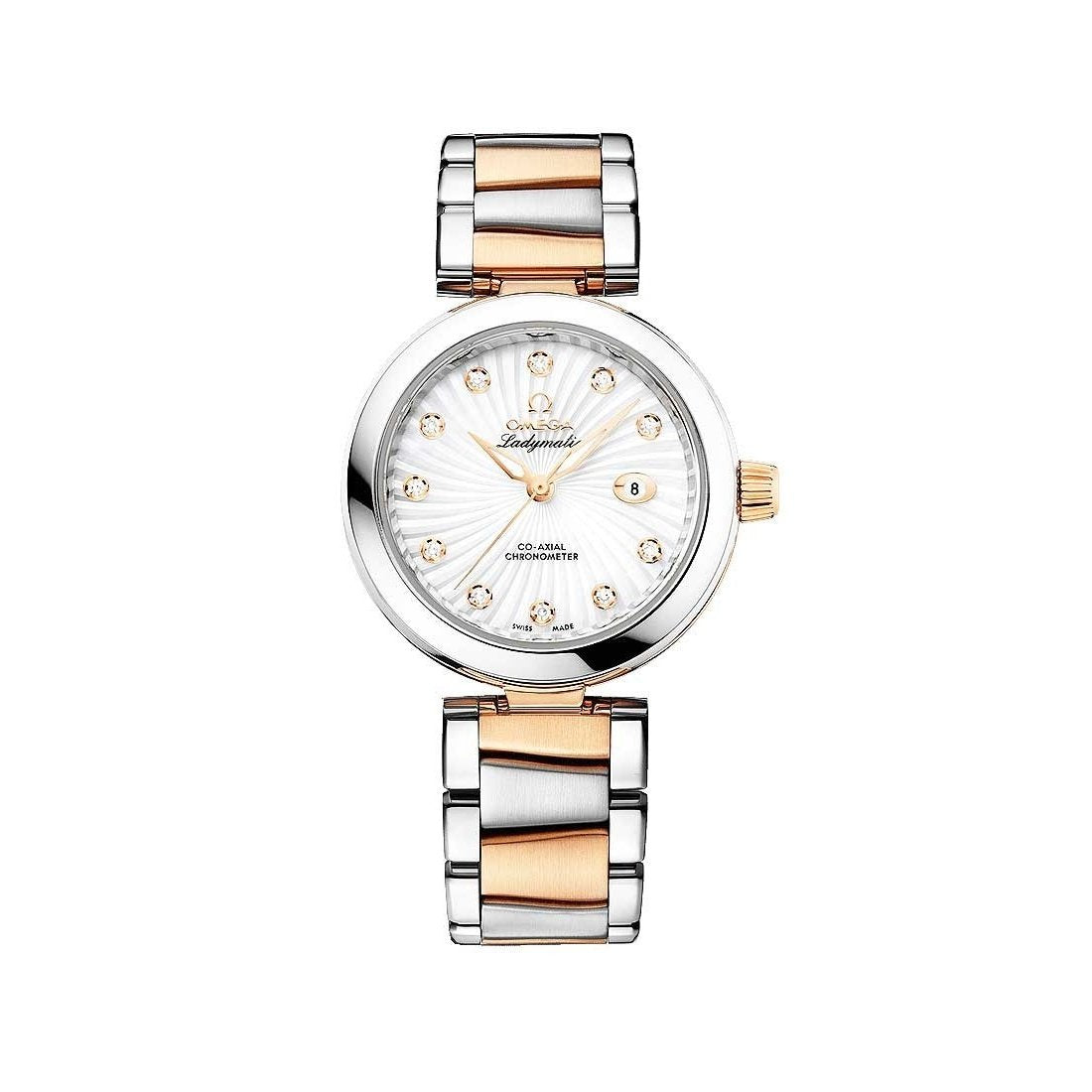 Omega Women's 425.20.34.20.55.001 De Ville Ladymatic Two-Tone 18kt Rose Gold and Stainless Steel Watch
