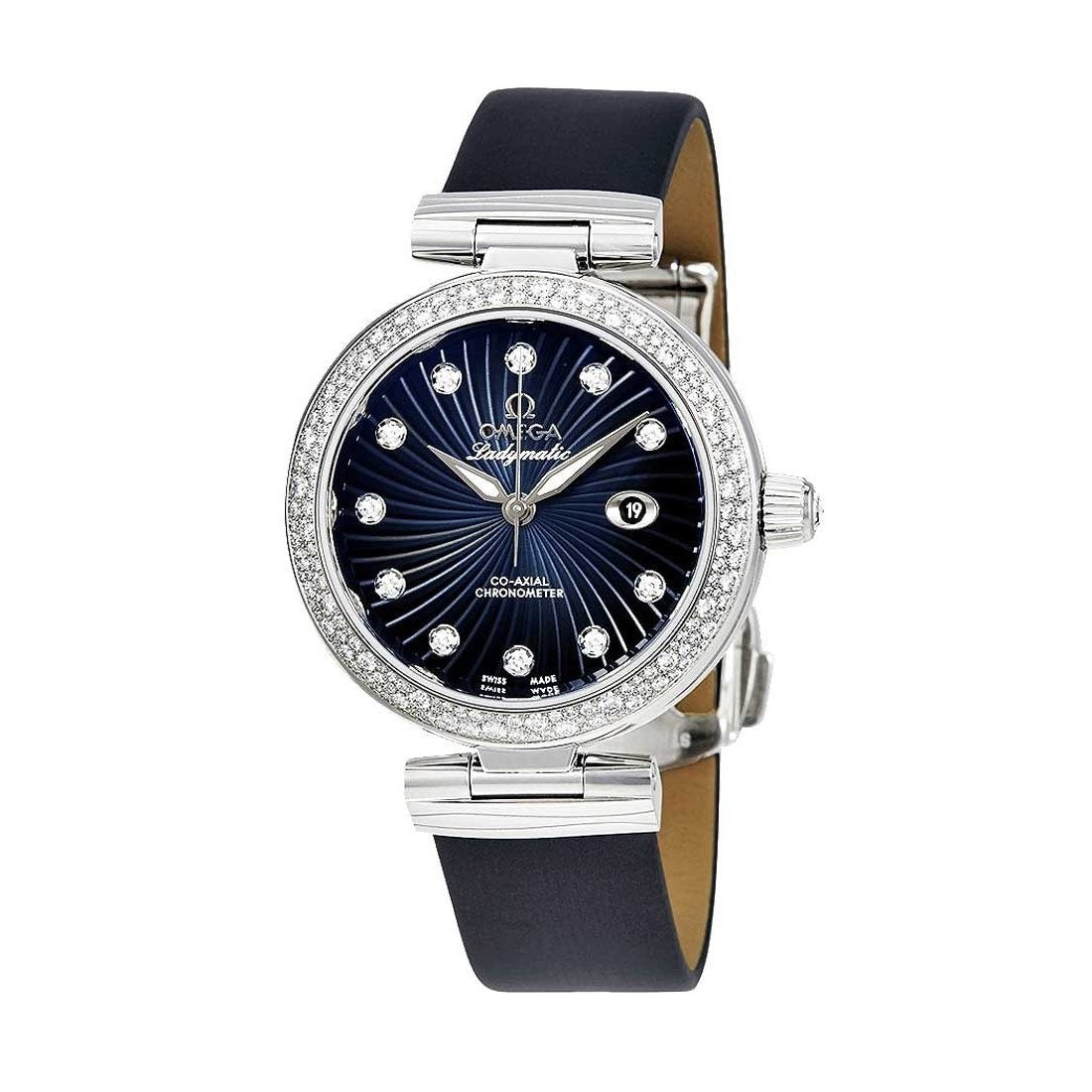 Omega Women's 425.37.34.20.56.001 De Ville Ladymatic Black Leather Watch