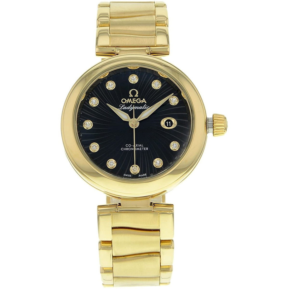 Omega Women's 425.60.34.20.51.002 De Ville Ladymatic Gold-Tone 18kt Gold Watch