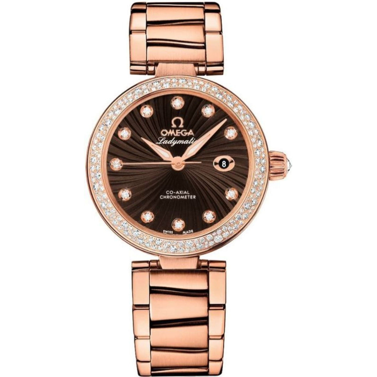 Omega Women's 425.65.34.20.63.001 De Ville Rose-Tone Stainless Steel Watch