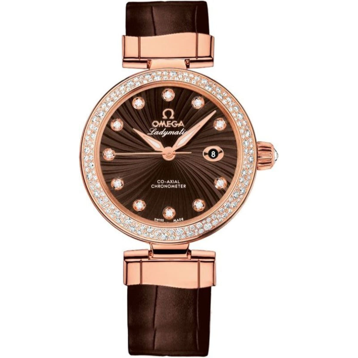 Omega Women's 425.68.34.20.63.002 De Ville Brown Leather Watch