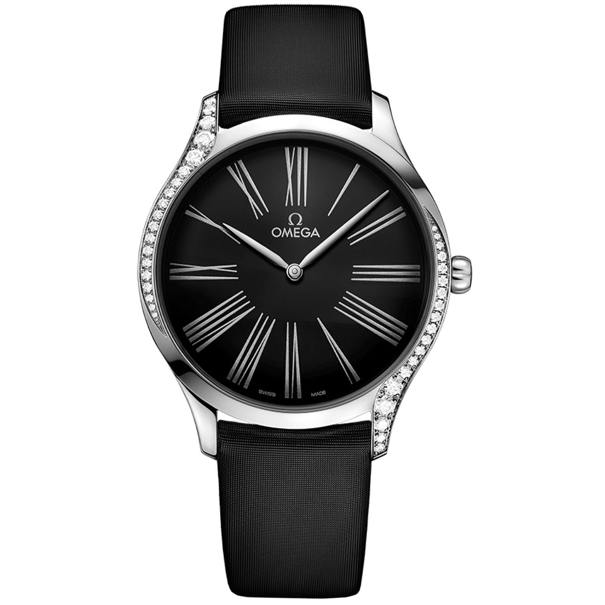 Omega Women's 428.17.39.60.01.001 De Ville Black Fabric Watch