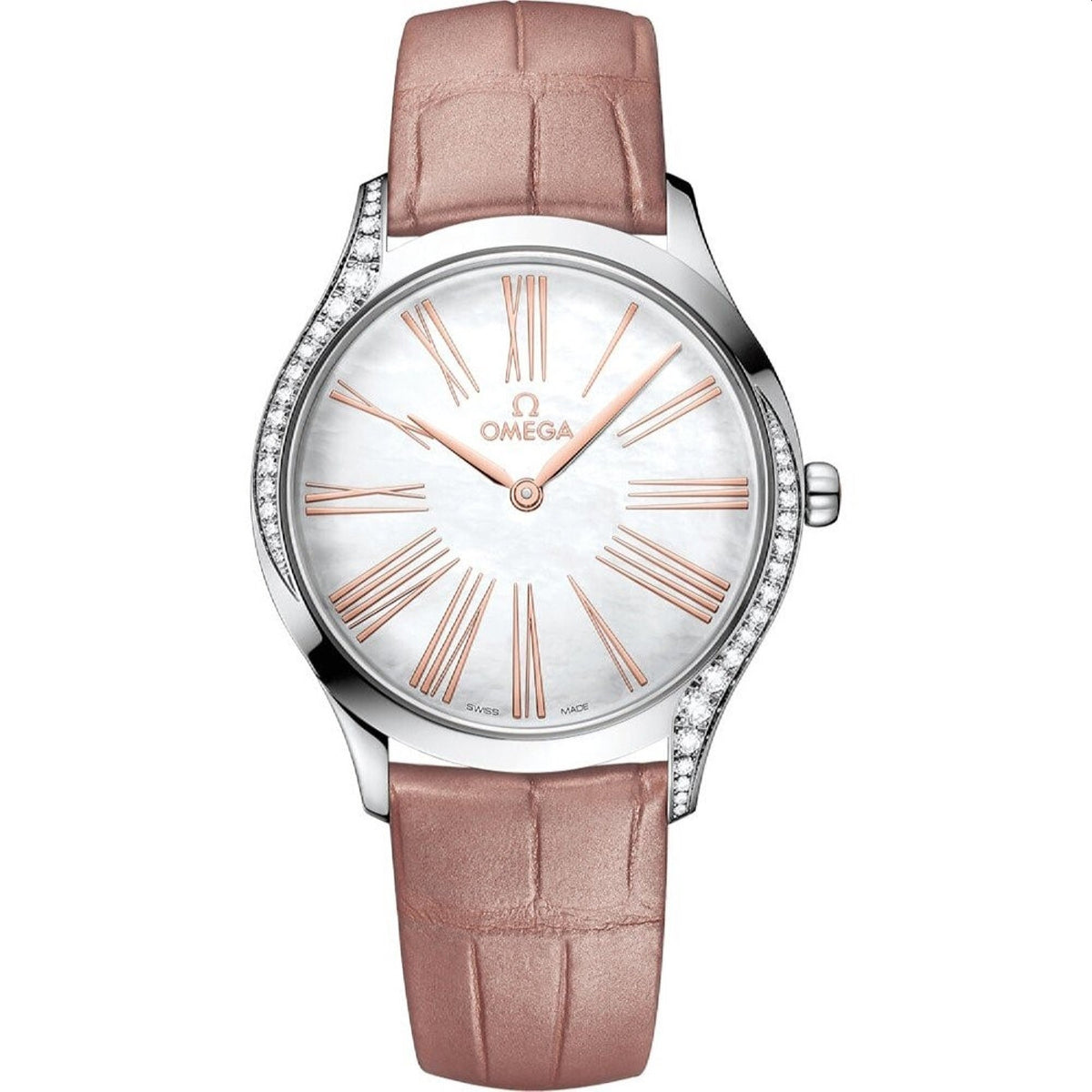 Omega Women&#39;s 428.18.36.60.05.002 De Ville Brown Leather Watch