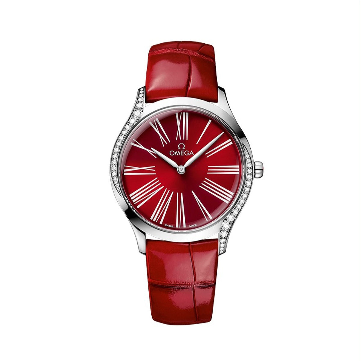 Omega Women's 428.18.36.60.11.002 De Ville Red Leather Watch