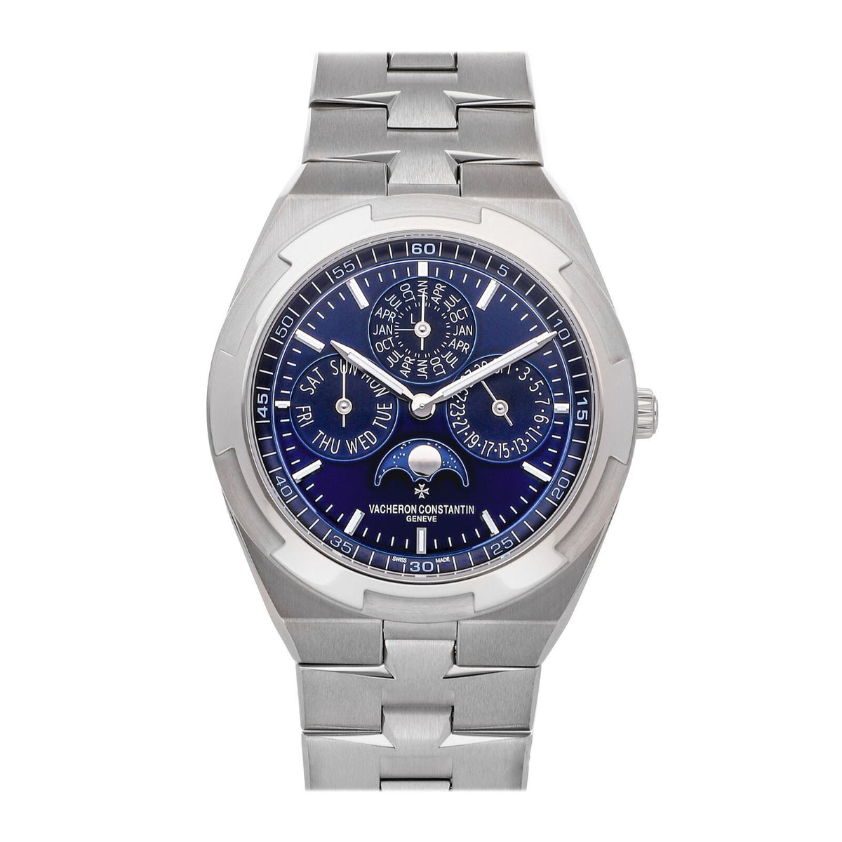 Vacheron Constantin Men's 4300V-120G-B945 Overseas 18Kt White Gold Watch