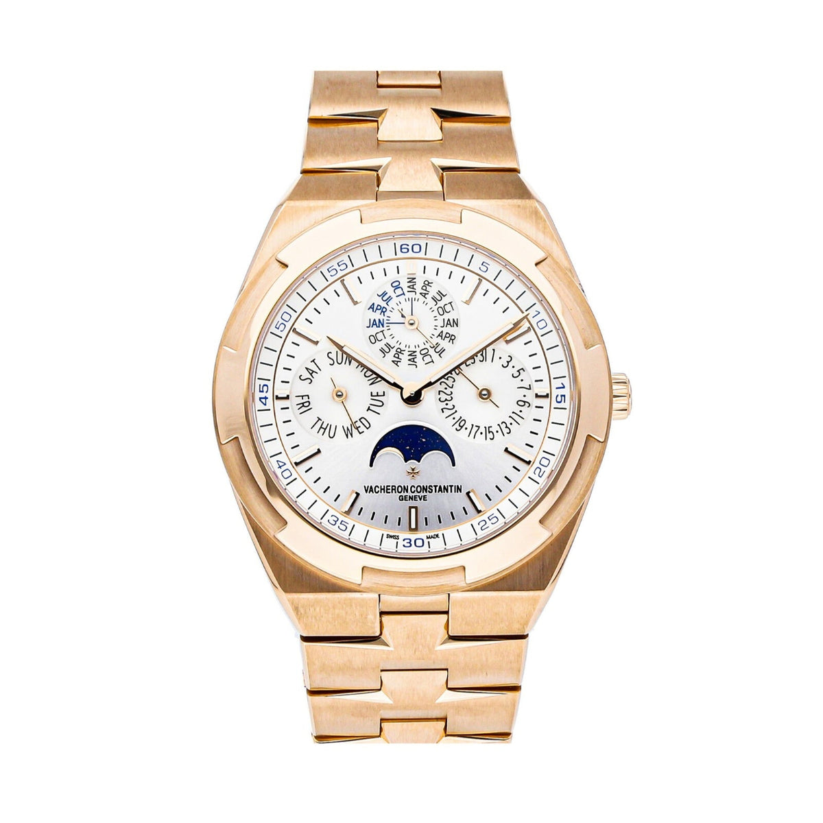 Vacheron Constantin Men's 4300V-120R-B064 Overseas Rose-Tone 18Kt Rose Gold Watch