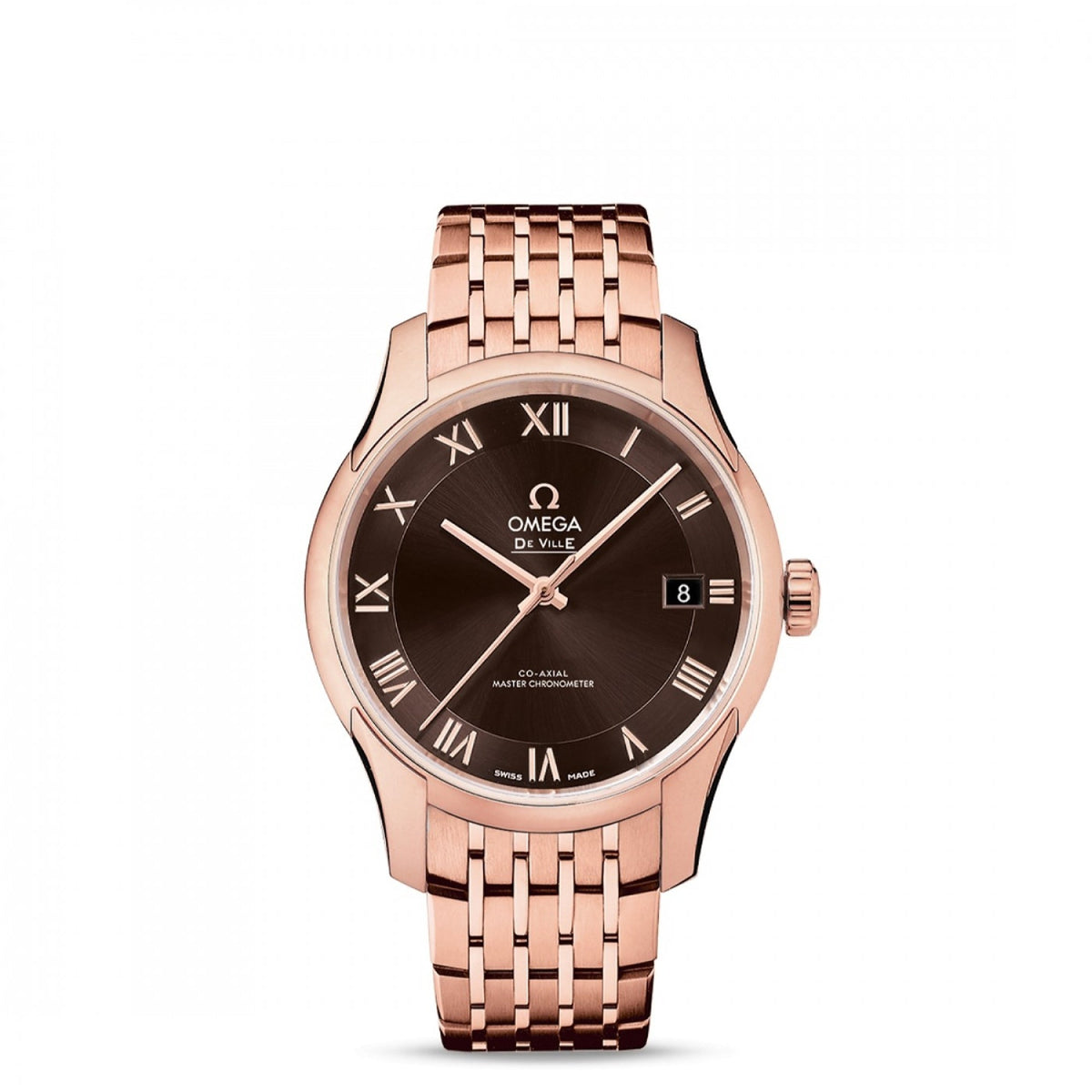 Omega Men's 433.50.41.21.13.001 De Ville Rose-Tone Stainless Steel Watch