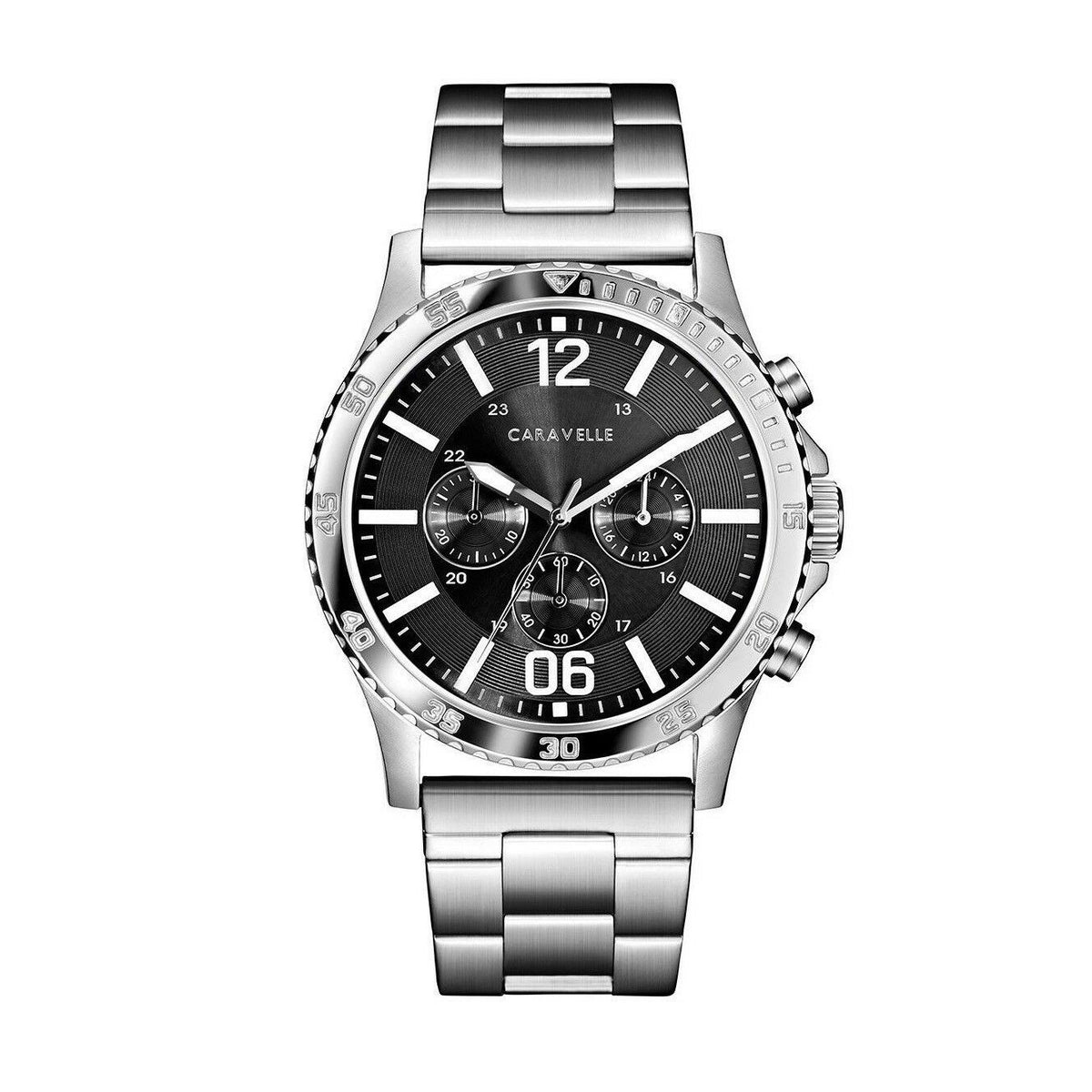 Bulova Men&#39;s 43A144 Caravelle Chronograph Stainless Steel Watch