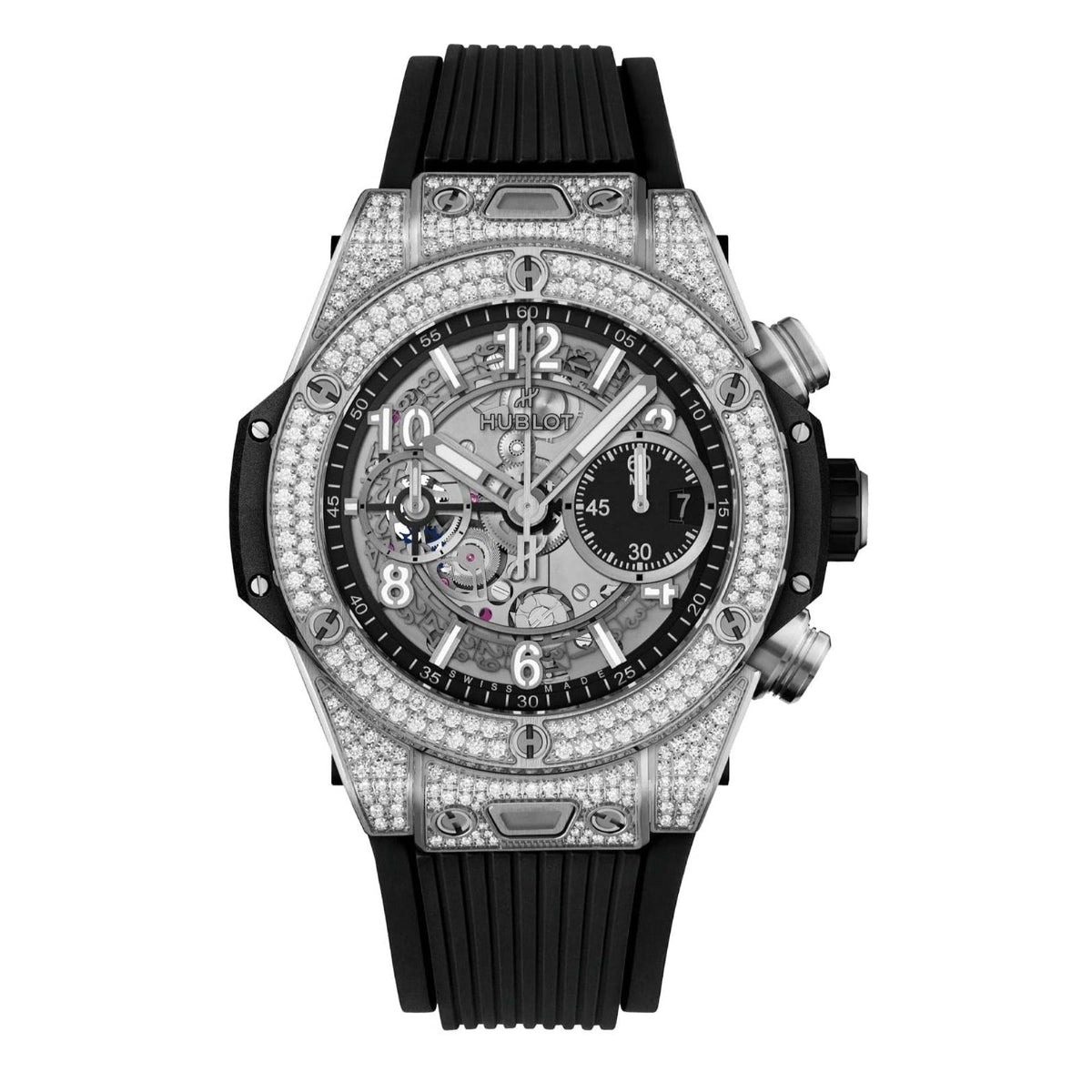 Hublot Men's 441.NX.1171.RX.1704 Big Bang Unico Chronograph Black Rubber Watch