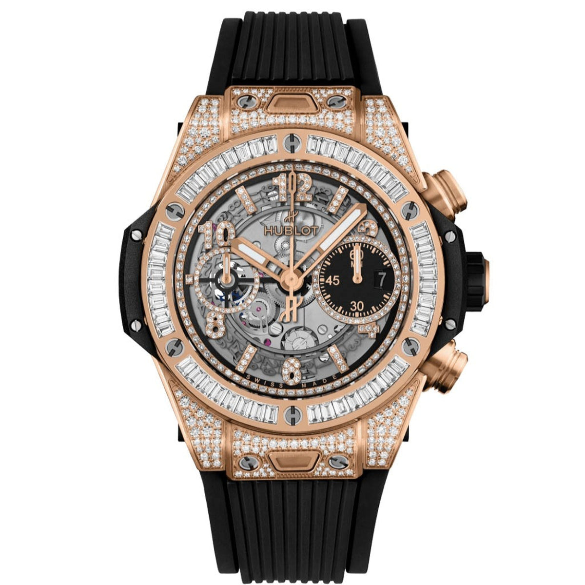 Hublot Men's 441.OX.1181.RX.0904 Big Bang Unico Chronograph Black Rubber Watch