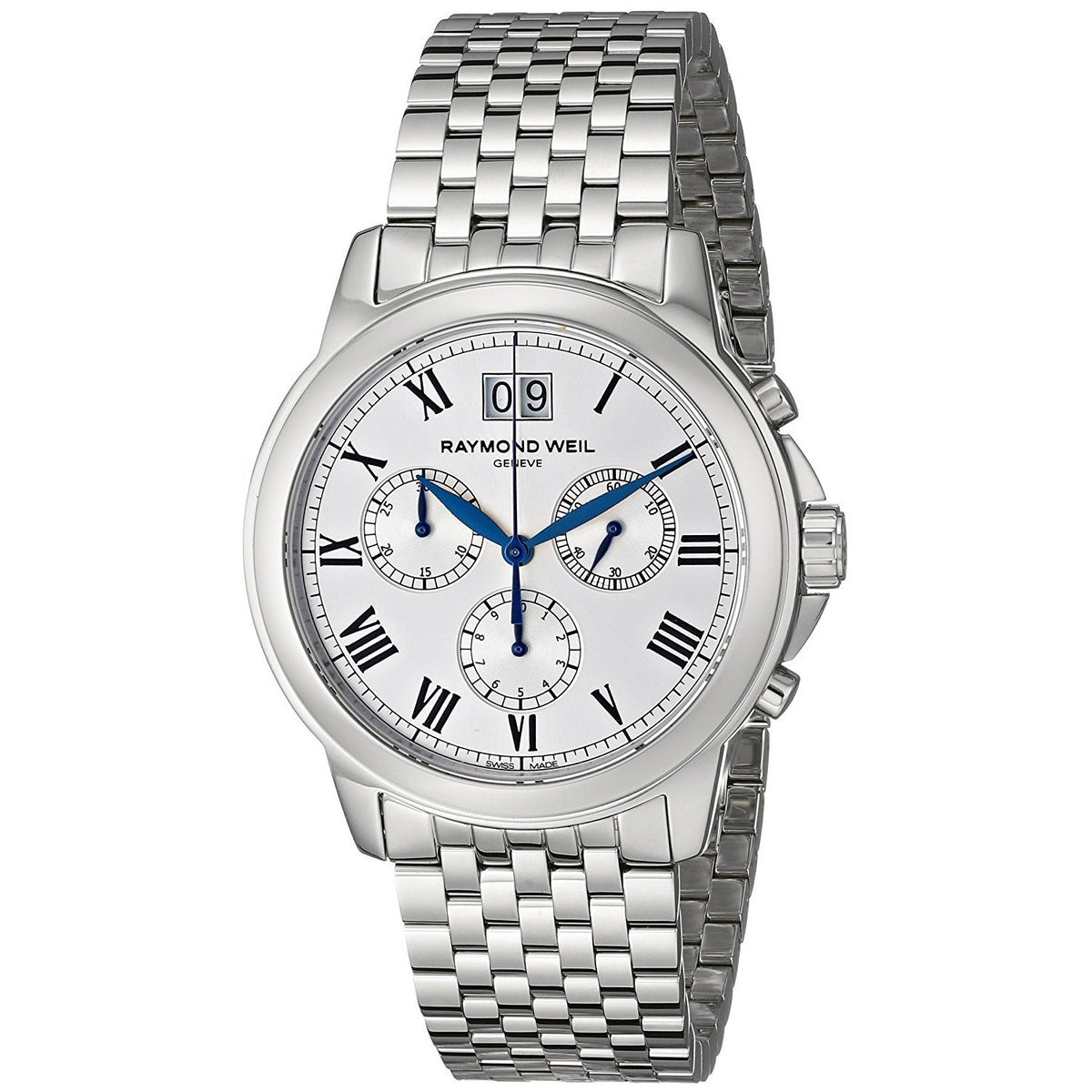 Raymond Weil Men&#39;s 4476-ST-00650 Tradition Chronograph Stainless Steel Watch