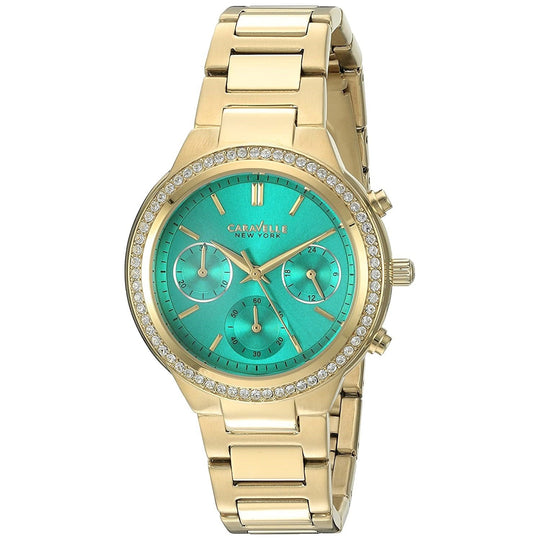 Bulova Women's 44L215 New York Chronograph Gold-Tone Stainless Steel Watch