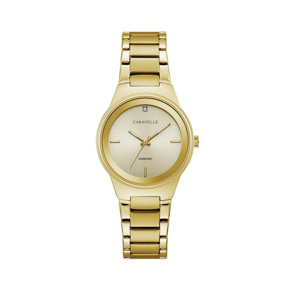 Bulova Women&#39;s 44P101 Caravelle Gold-Tone Stainless Steel Watch